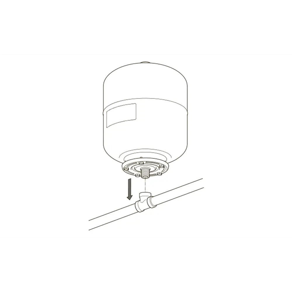 Расширительный бак для ГВС 8 л Flamco Airfix R 3/4" белый STLM-2092546 - Вид №3