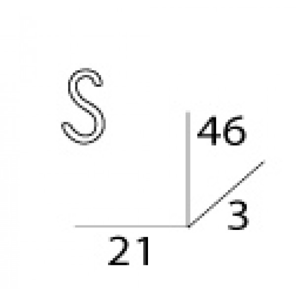 Крючок навесной большой 4шт FBS (Чехия) UNI 004 sun-id-561623 - Вид №2