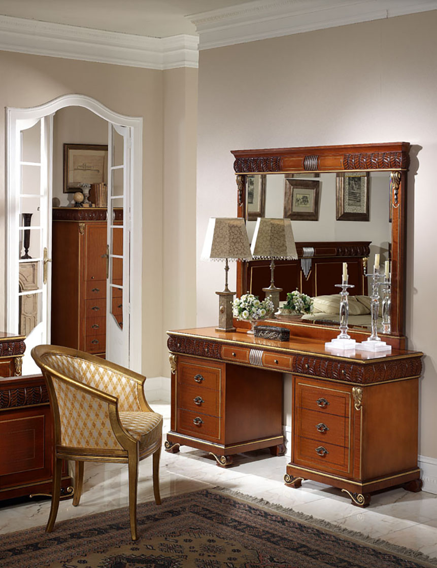 008613 Туалетный столик DaVinci 16007 коричневый Llass DA VINCI Santreyd