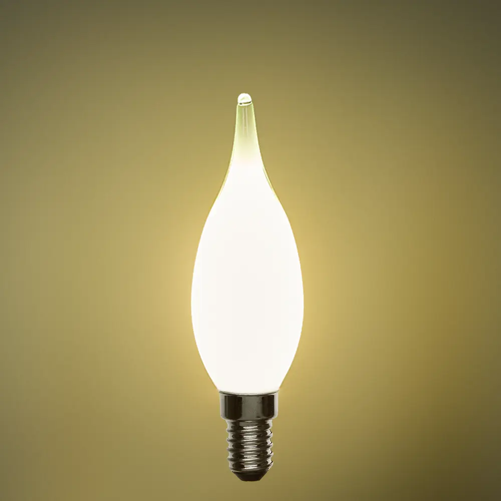 LEXMAN LED-лампа E14 свеча на ветру матовая 6Вт нейтральный белый 82991687 STLM-1434496 - Вид №2