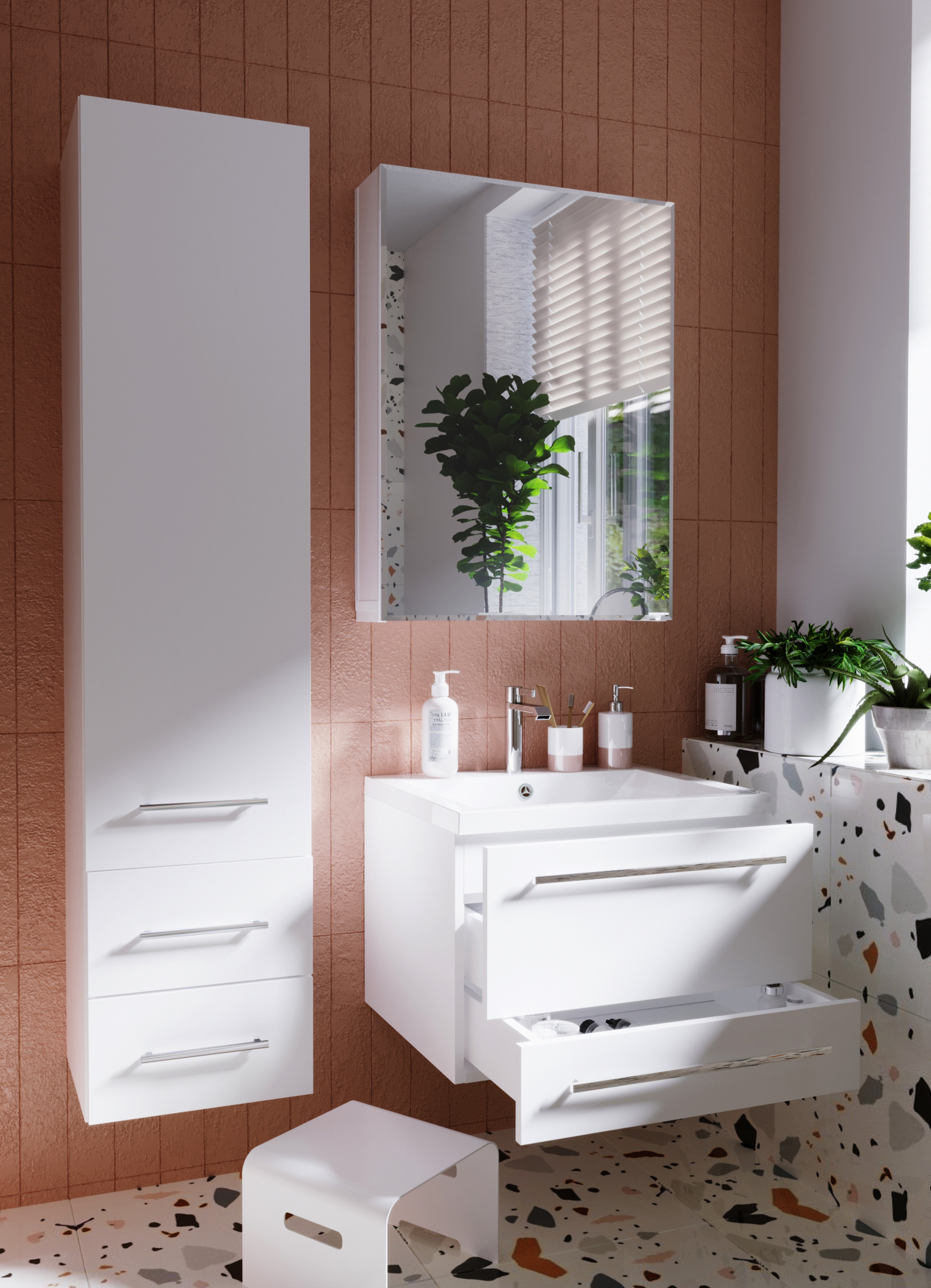 У51038 Тумба без раковины Соната 58П 2я 1 Marka Соната  - Вид №2