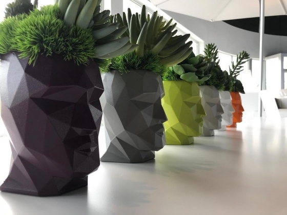 070289 Кашпо матовое хаки 42см Vondom Adan - Вид №2