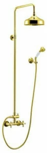 Душевая стойка со смесителем для верхнего и ручного душа CEZARES RETRO-C-CD-03