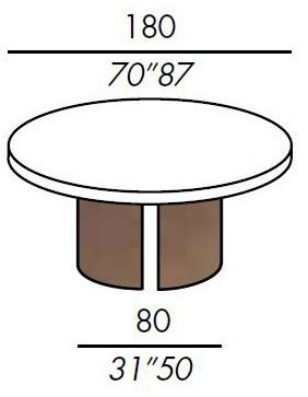 Meridiani Круглый обеденный стол из дерева Gong sun-id-1470882 - Вид №15
