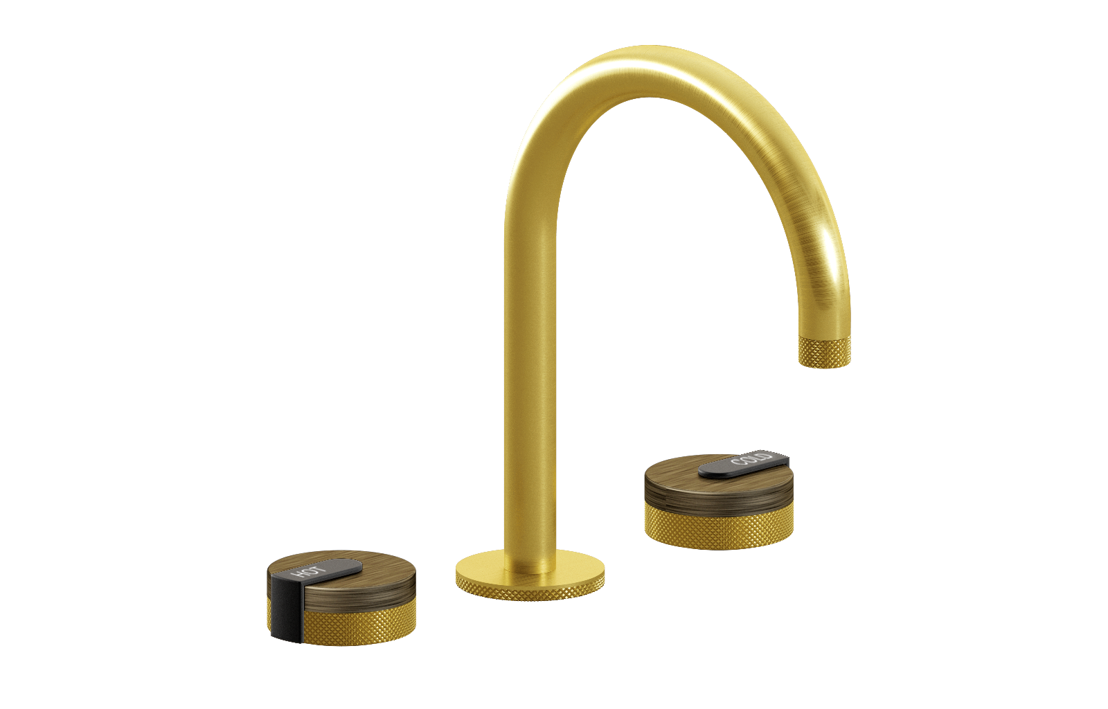 E-11512-R1VBB-L1MBK-BB Смеситель для умывальника на 3 отвертия GRAFF MOD+