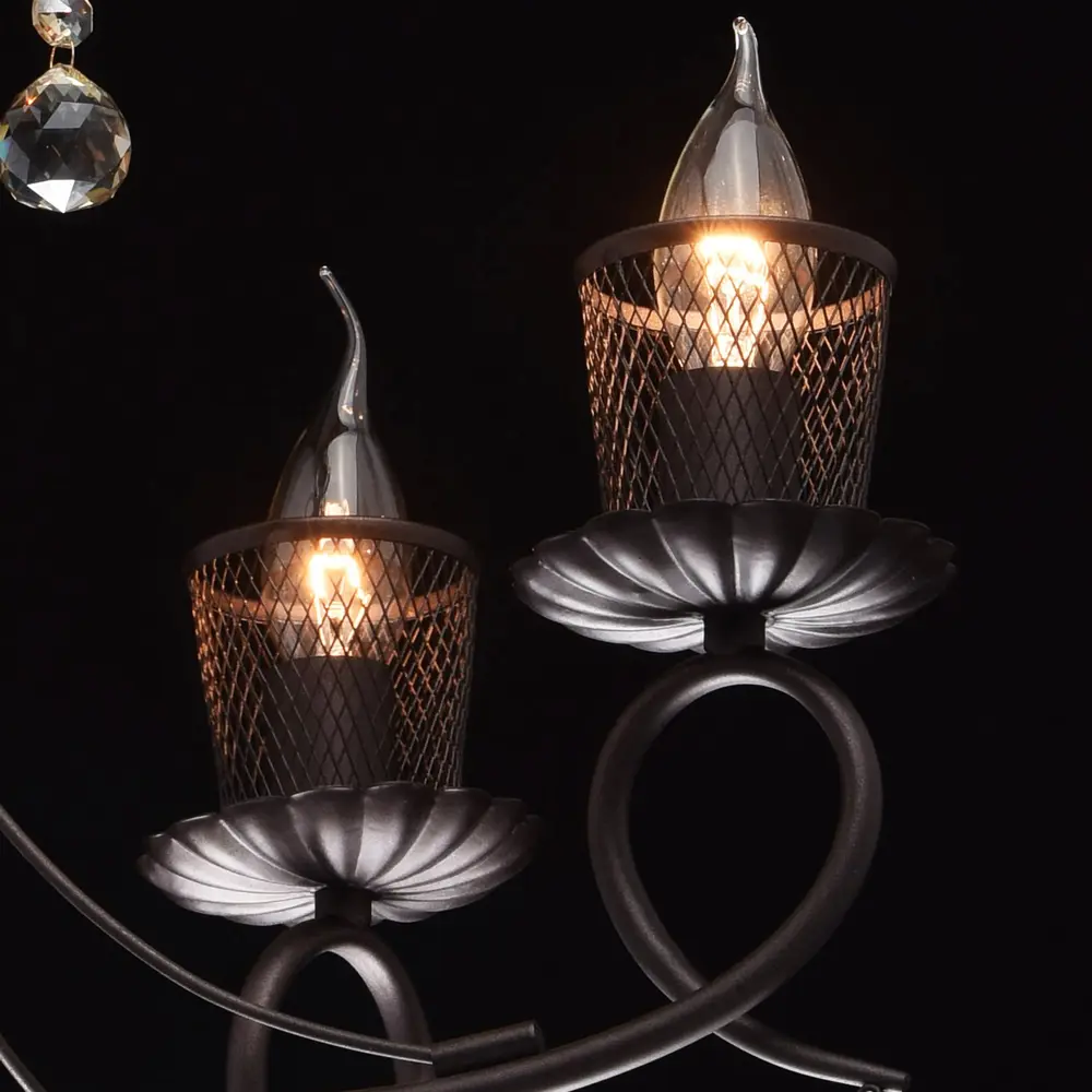 Люстра Аида 5xE14x60 Вт, металл, цвет тёмное дерево MW-Light STLM-2184509 - Вид №4