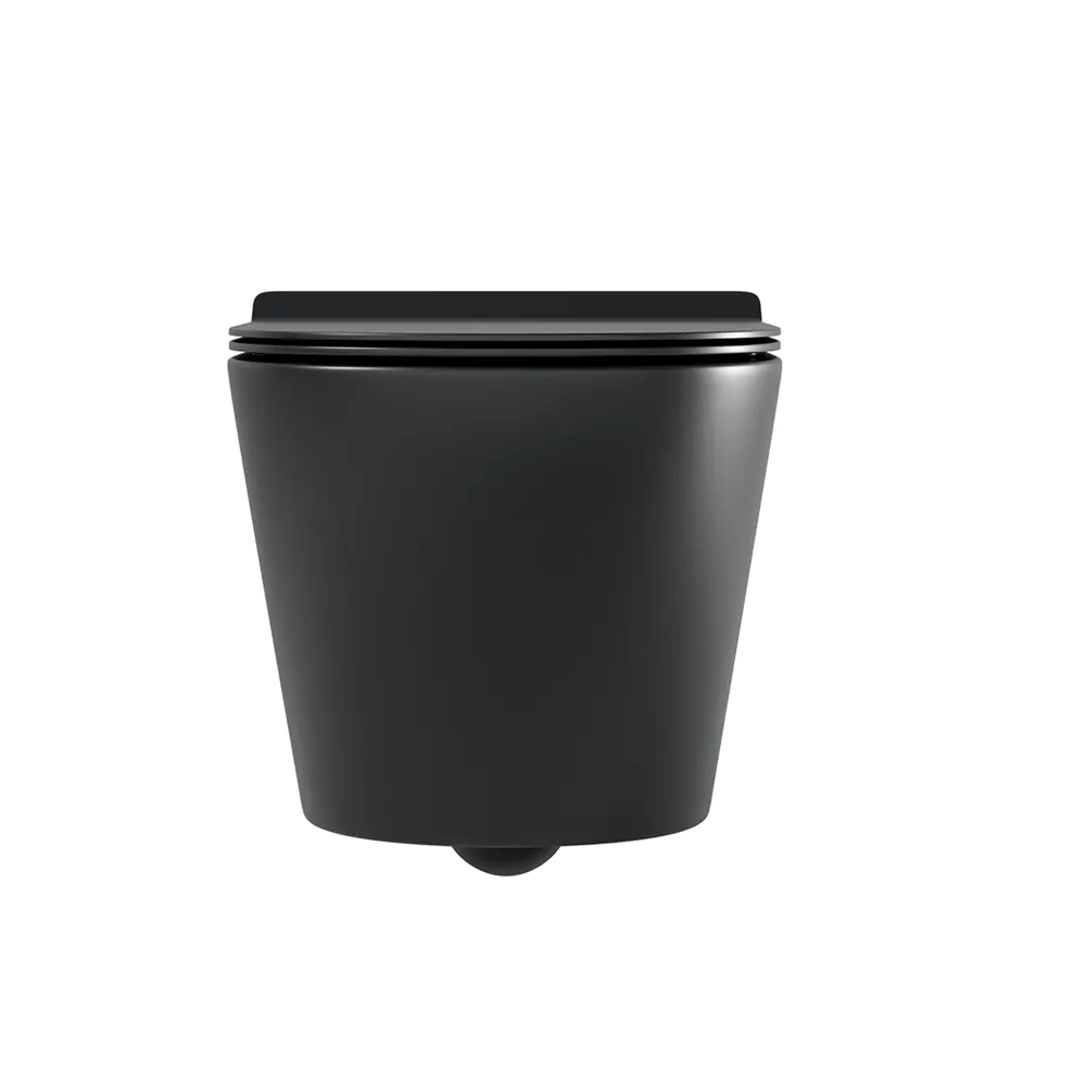 Комплект инсталляция с унитазом Culto Dufi с кнопкой цвет черный матовый STLM-2179120 - Вид №3