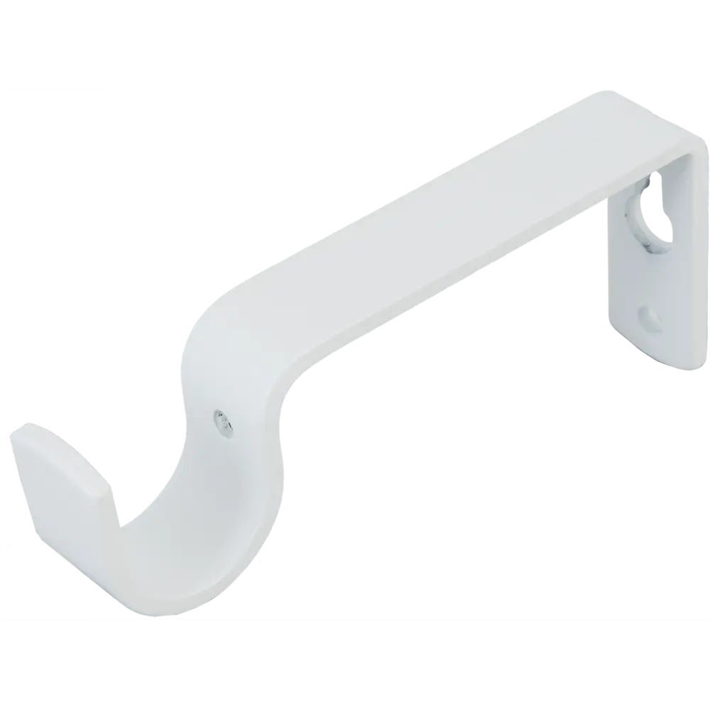 Держатель однорядный простой Orbis, металл, цвет белый STLM-2094222