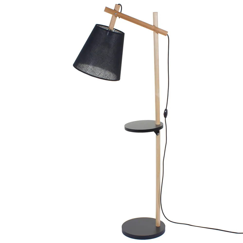 Торшер Каро 1хЕ27х60 Вт, цвет чёрный Santreyd STLM-2062401 - Вид №1