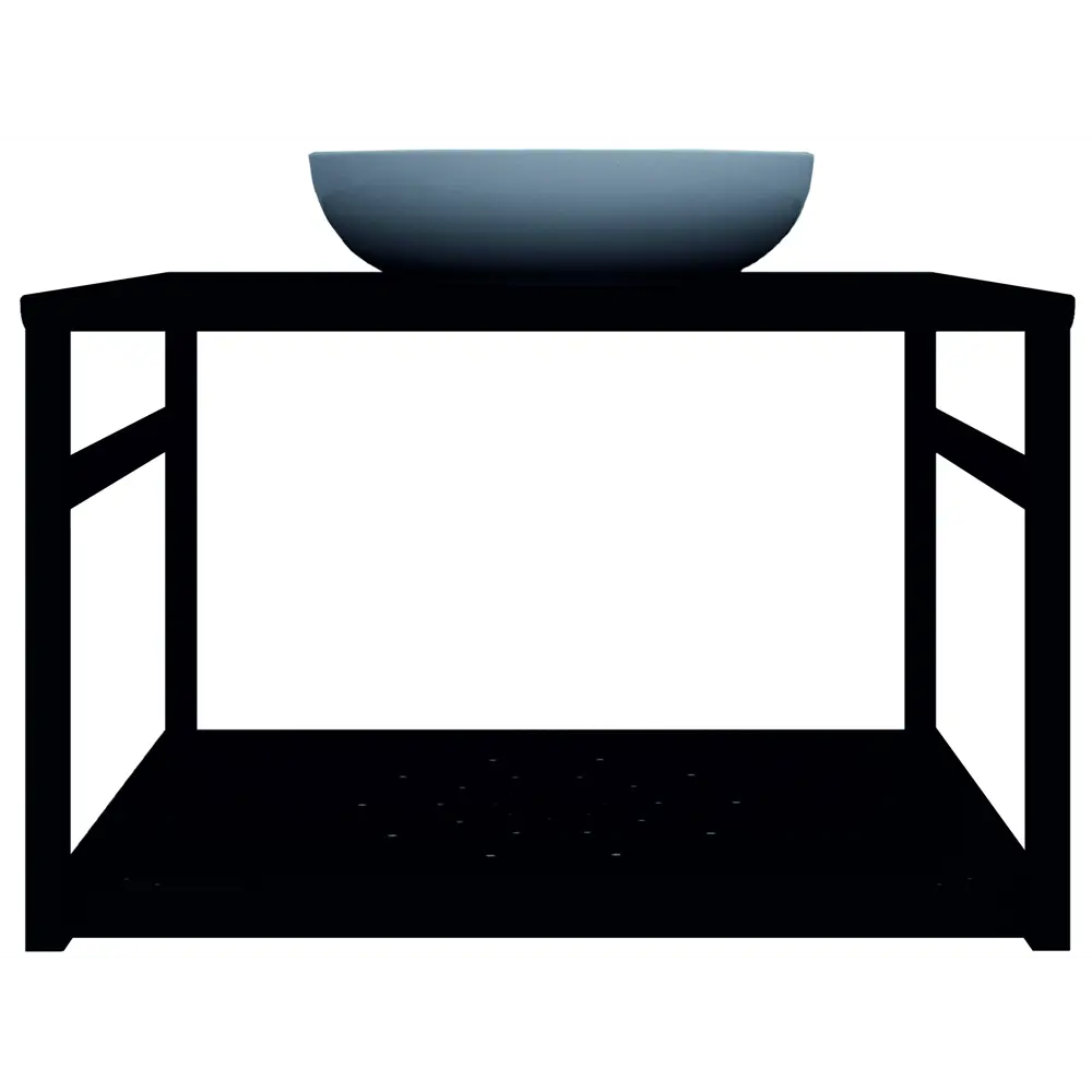 Полка для опоры Ferro 60 см стекло цвет чёрный Santreyd STLM-2162580 - Вид №2