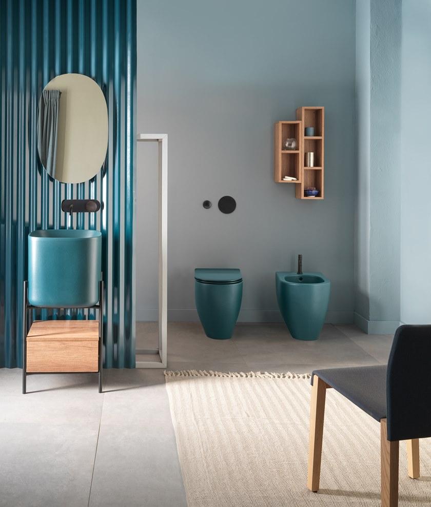 Scarabeo Ceramiche Тумба под умывальник из металла с ящиками Diva sun-id-1465449 - Вид №2