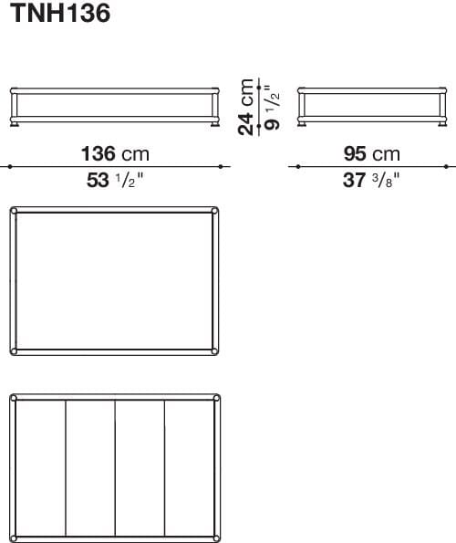 Алюминиевый садовый столик с каменным верхом B&B Italia Outdoor Nooch ARCH-00140701 - Вид №6