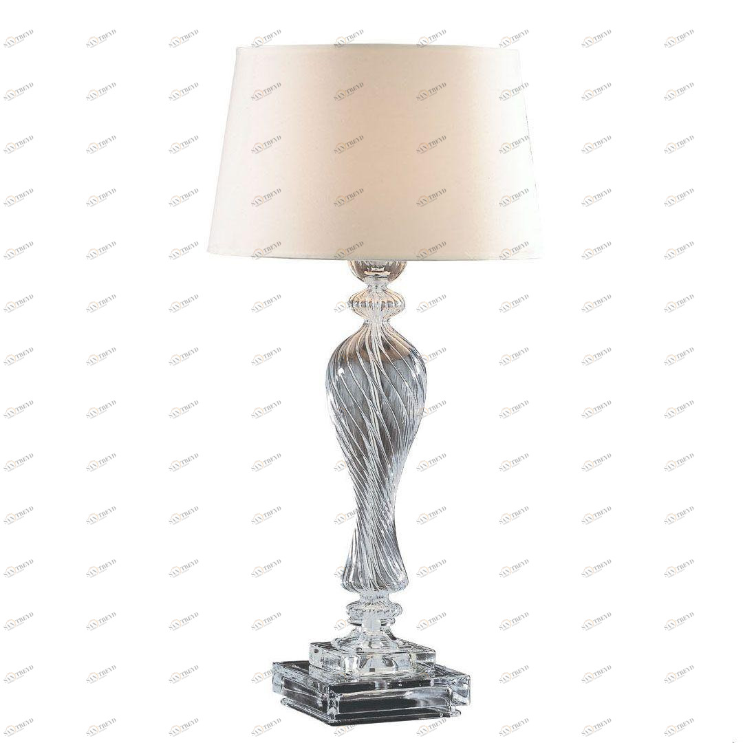 Настольная лампа Ideal Lux Voga TL1 Bianco IDEAL LUX КЛАССИЧЕСКИЕ 080804 Белый;прозрачный 