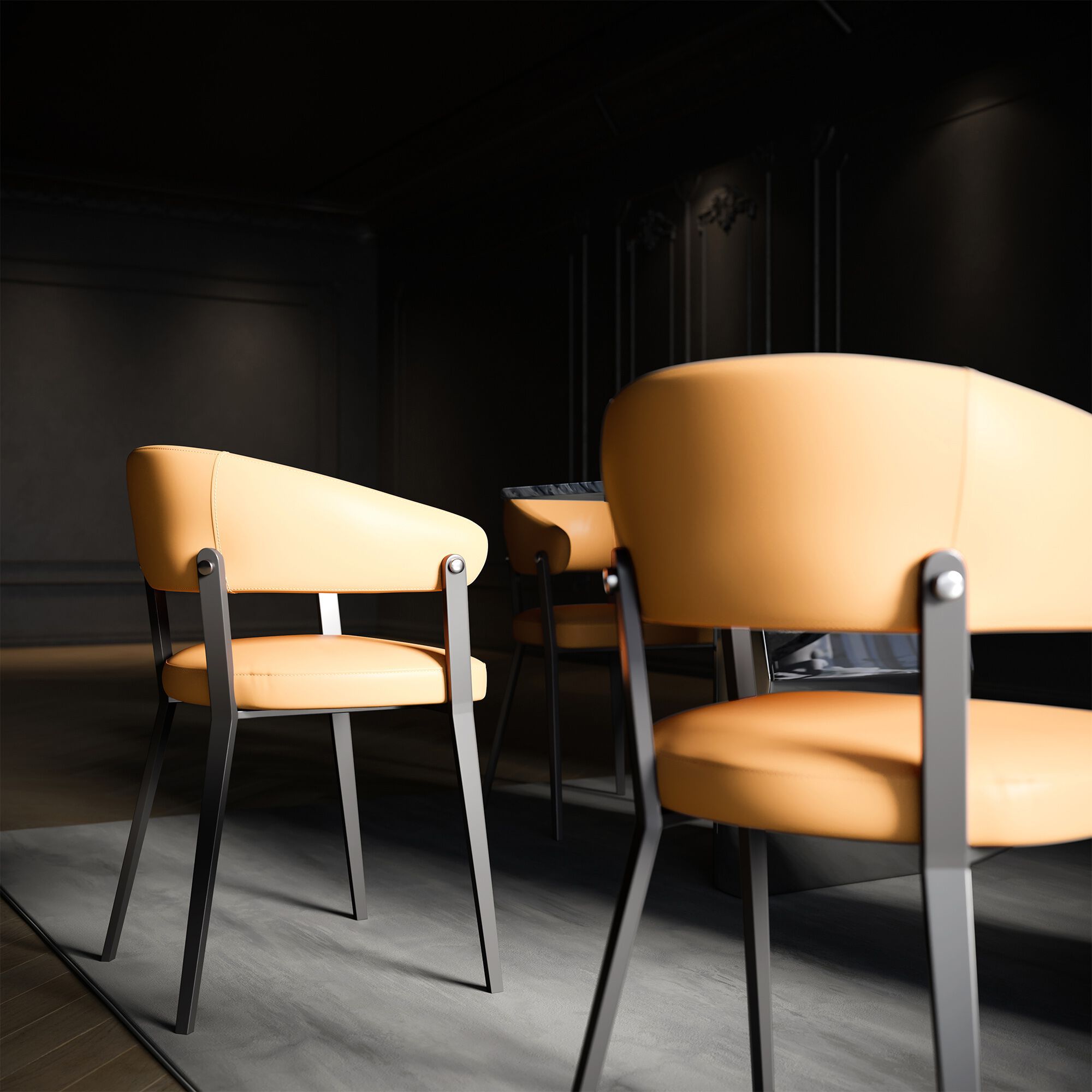 Стул из искусственной кожи с подлокотниками GIULIA GRILLO TRADIZIONALE ARCH-00112611 - Вид №5