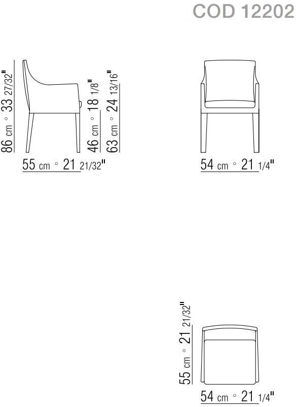 Flexform Стул с обивкой и подлокотниками Pat sun-id-1505469 - Вид №1