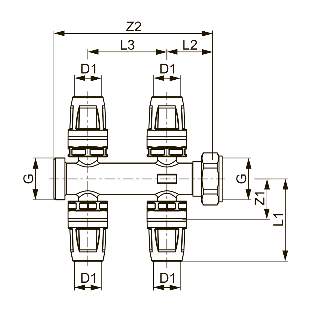 8730027 Коллекторы Tece  - Вид №2