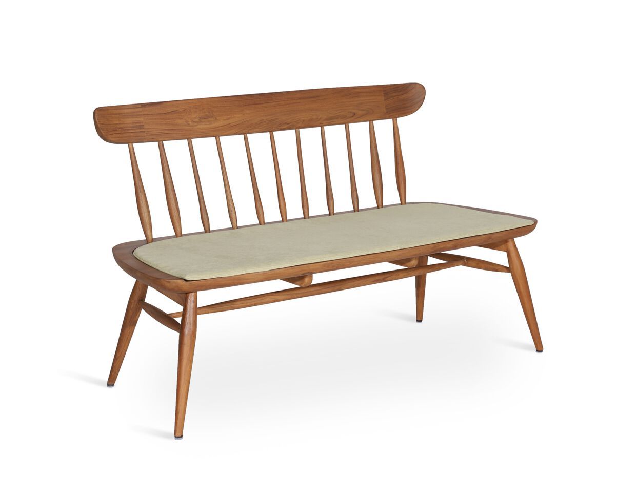 Скамейка из тикового дерева со спинкой Alankaram BUYUK ARCH-00098749 - Вид №3