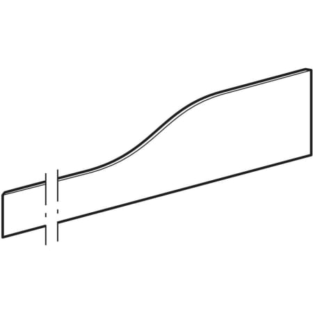 430310016 Фронтальная декоративная панель Geberit Bambini для детской раковины, для трех смесителей для раковины, более низкая раковина слева Geberit  - Вид №1