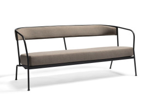 Тканевый садовый диван с металлическим каркасом