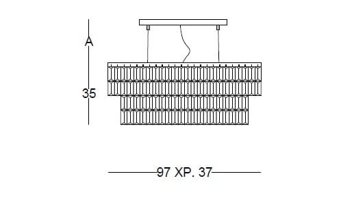 Кристалл подвесной светильник Euroluce Lampadari Денди ARCH-00019460 - Вид №2