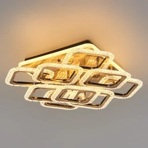 Люстра потолочная светодиодная Escada 10238/9LED с пультом управления, 26 м², регулируемый белый свет, цвет золотистый