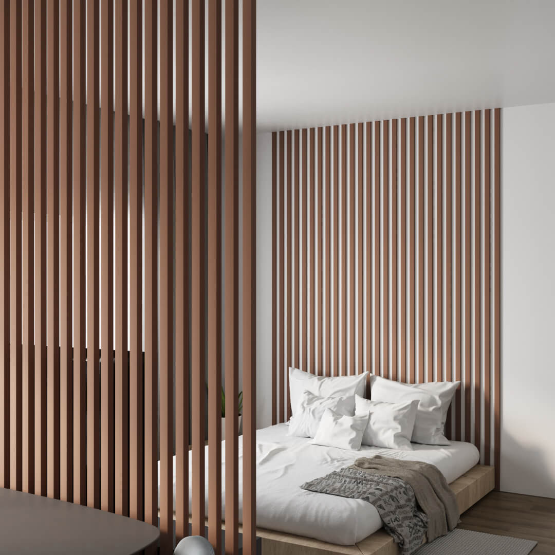 Интерьерная Рейка МДФ STELLA Планкен De Luxe Mauve 16*60*2700 (уп.6 шт.) STSR-840 - Вид №6