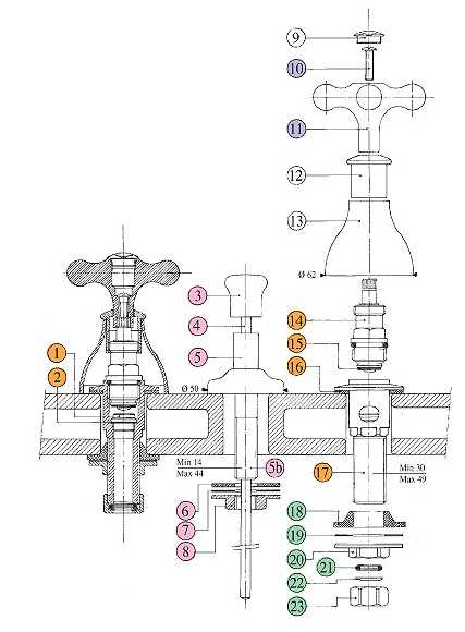 611920KO21 Смеситель Bandini Classic Santreyd - Вид №2