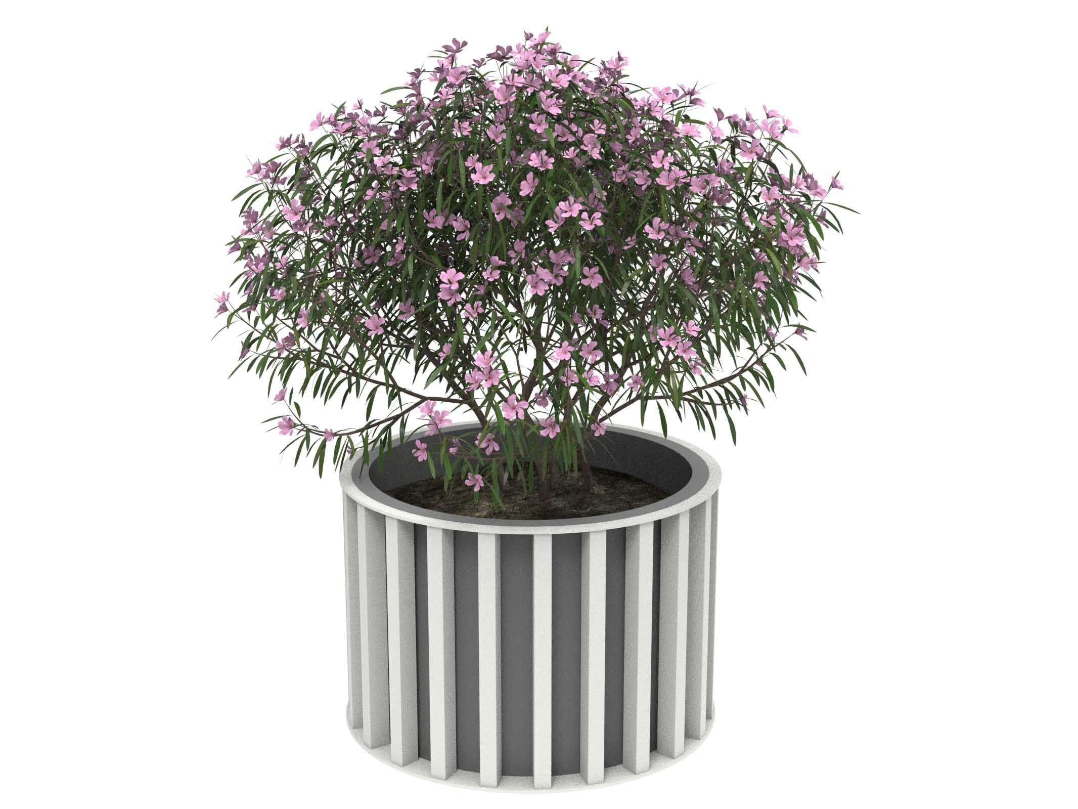 Оцинкованная сталь круглый низкий плантатор Lazzari Динамо ARCH-00115712 - Вид №40