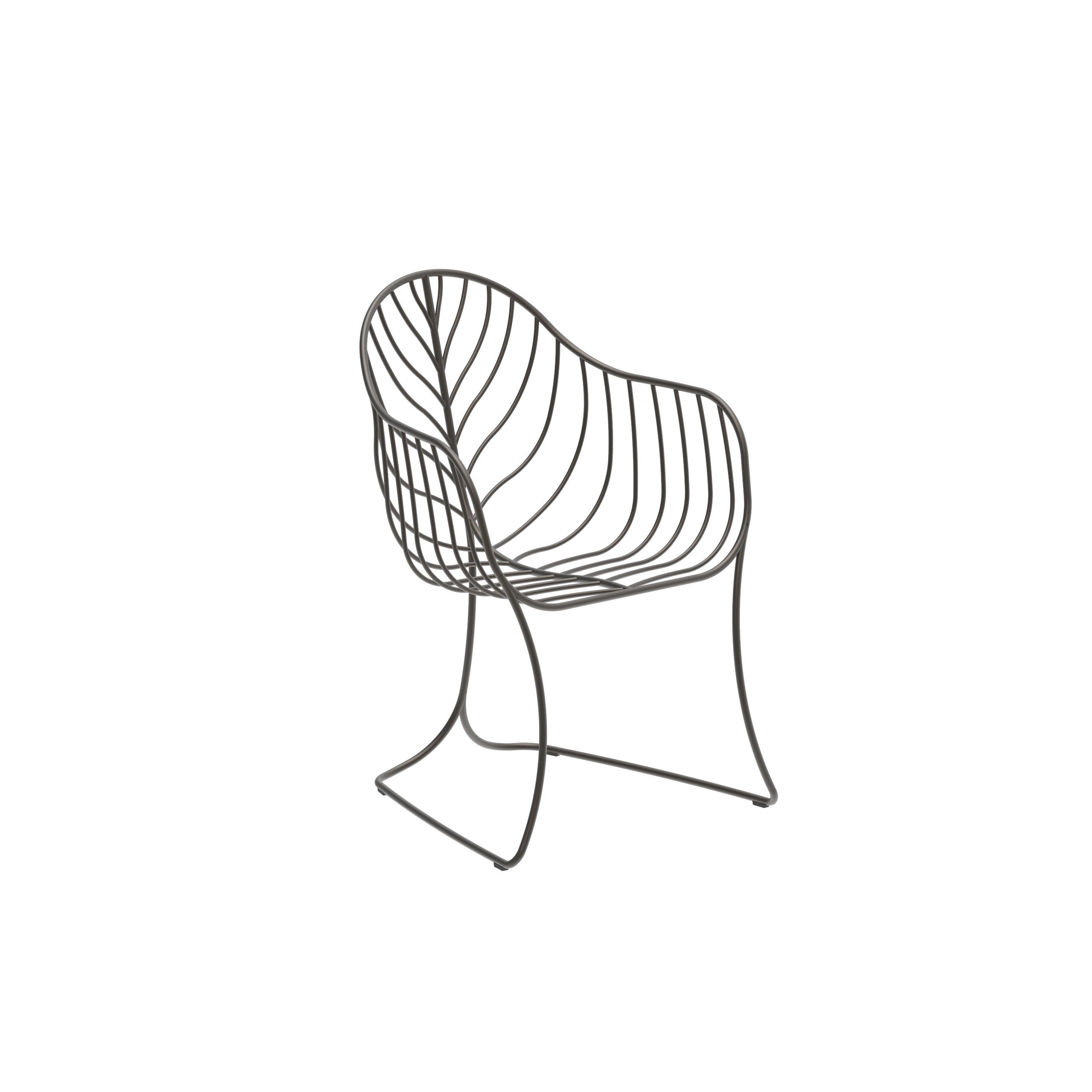 Садовый стул из нержавеющей стали с подлокотниками Royal Botania Folia ARCH-00028309 - Вид №22