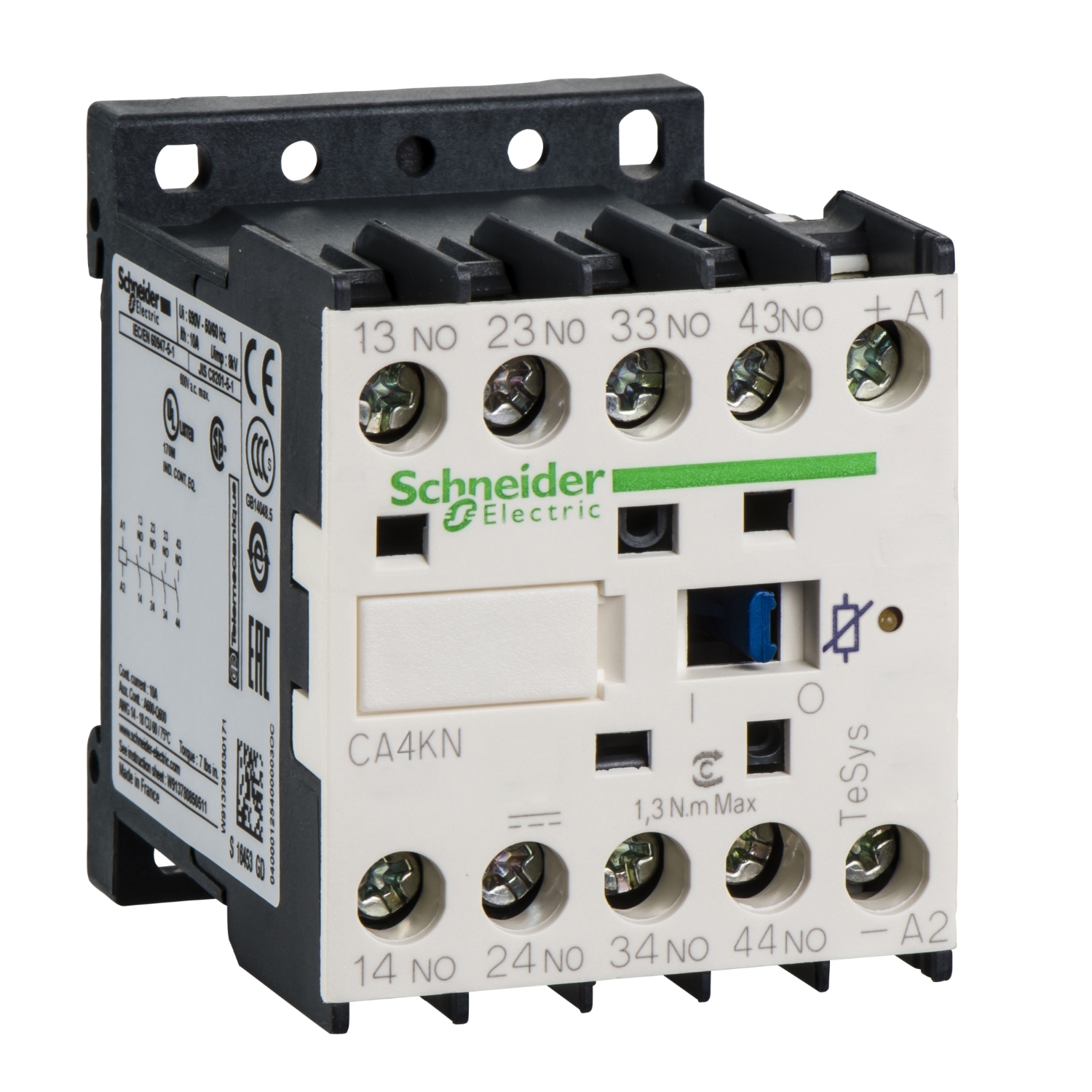 CA4KN31BW3 Контактор CAK 10А 690/24В DC Schneider Electric TeSys 