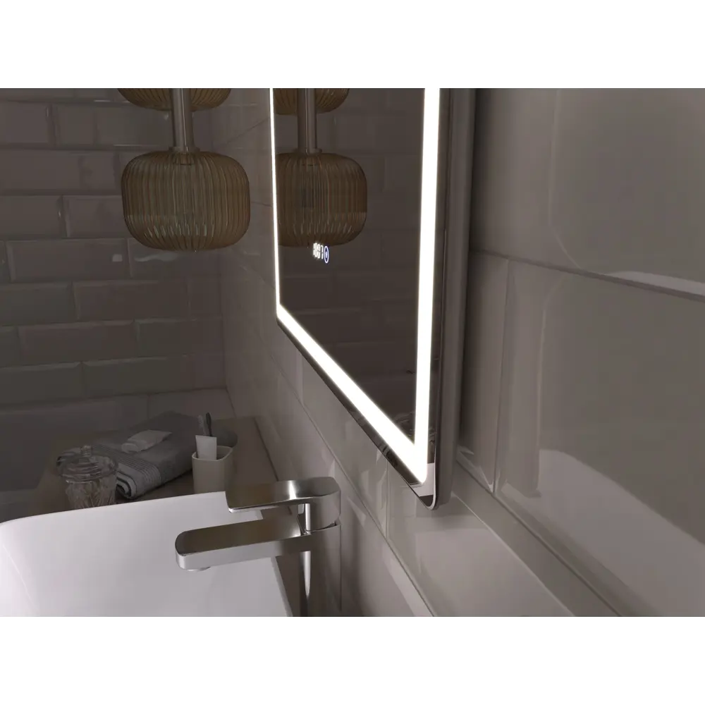 Зеркало Vigo Level Comfort с интеллектуальной подсветкой и часами 89359098 STLM-0992825 - Вид №9