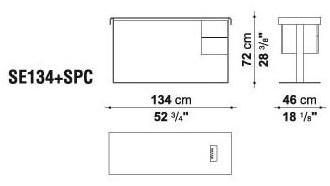 B&B Italia Деревянный стол с ящиками Eileen sun-id-1363869 - Вид №3