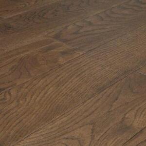 Массивная доска Amber Wood Ebony Дуб Кантри с брашью (Текстурированная) 300-1400х125 мм.