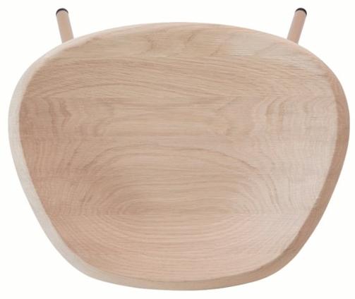 BassamFellows Низкий табурет из стали и дерева Pebble Cb-27 - Вид №5