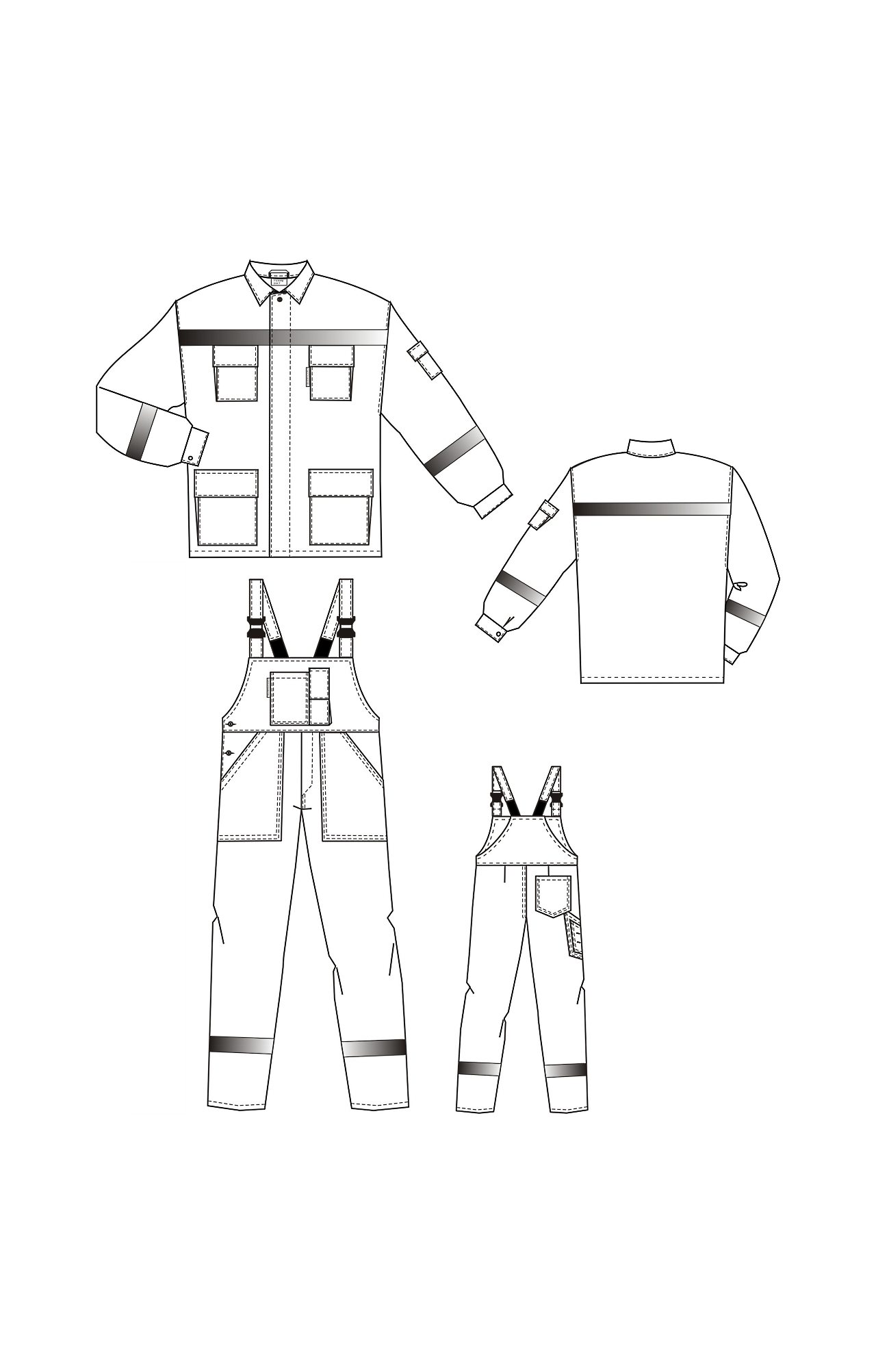 65932 Костюм "Дорожник Флюр" с СВП  Летняя спецодежда  размер 56-58/170-176  - Вид №6