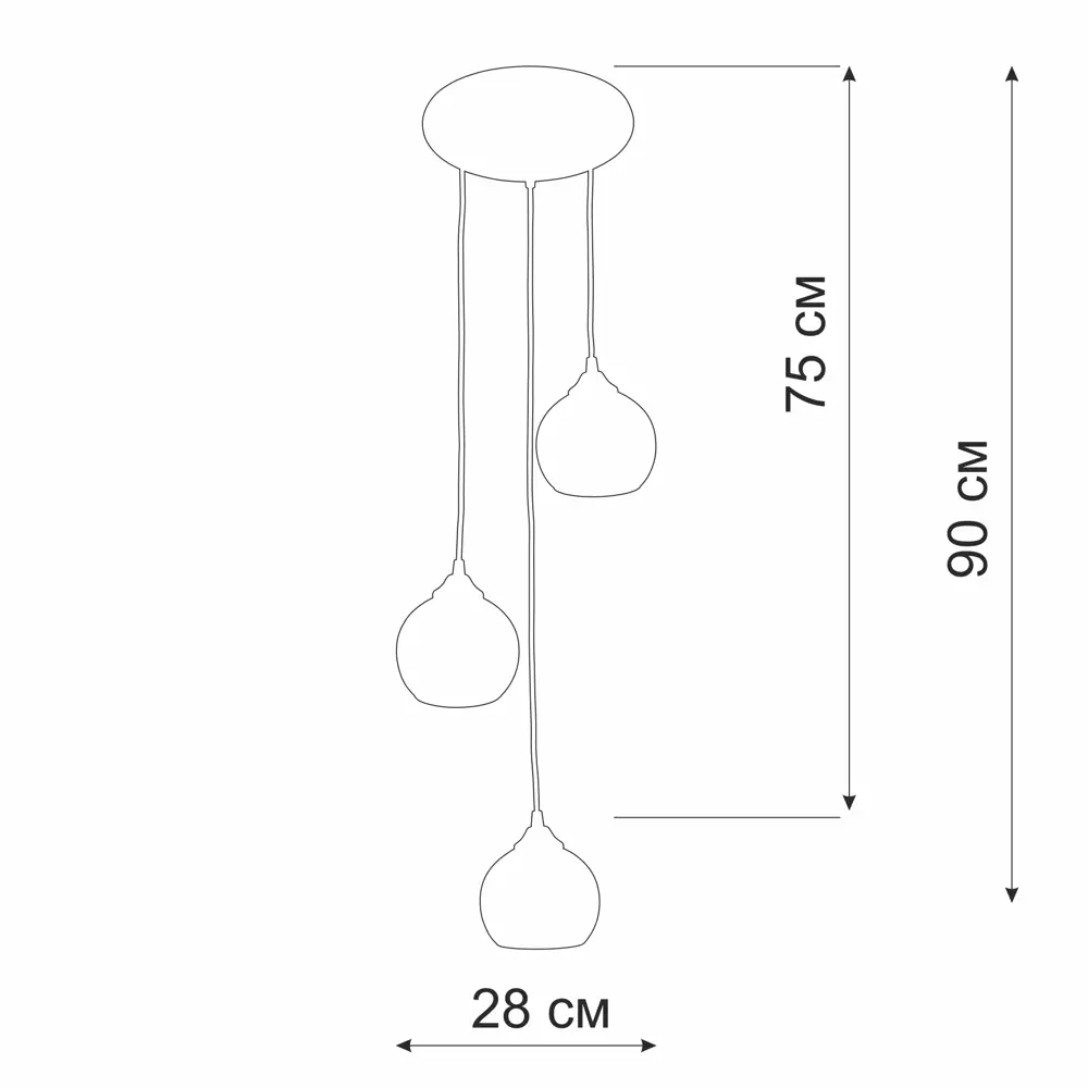 Люстра Vitaluce Каприз - современный потолочный светильник на 3 лампы 82890745 STLM-0925897 - Вид №7