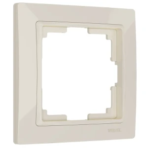 Рамка для розетки Werkel Snabb Basic 1 пост цвет слоновая кость 85539952 STLM-2051283
