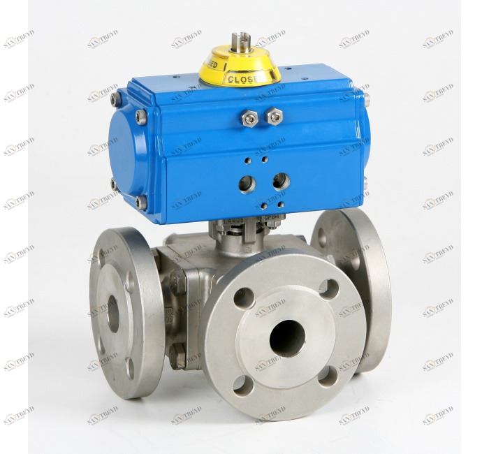 GENEBRE 5541 08 152 “T” 3 ways ball valve with flanges 