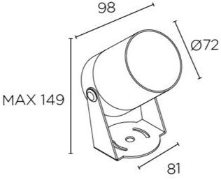 LEDS C4 Светодиодный проектор для улицы из нержавеющей стали sun-id-1431729 - Вид №8