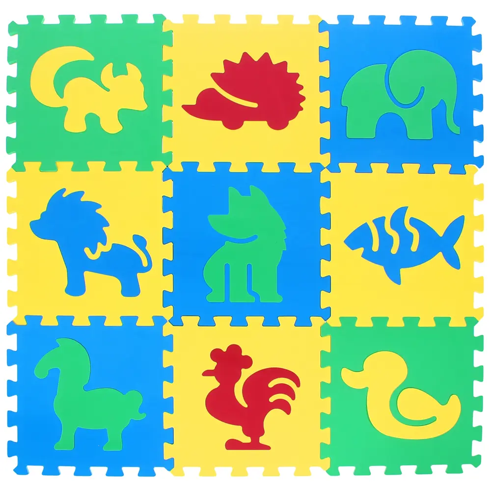 Пол мягкий «Животные 3», 30х30 см, 9 штук в упаковке Santreyd STLM-2144583