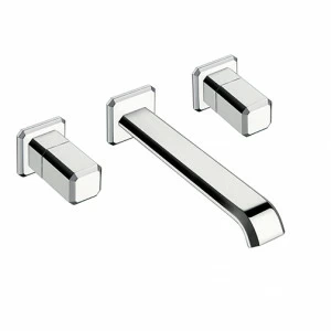 CRIIT243 Смеситель для раковины LARGE, настенный, внешние части для CRICS233 (боковые органы управления) - CRICS234 (правая сторона) со сливом Up & Down 1 "1/4 Cristina Rubinetterie