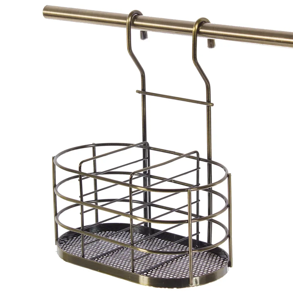 Держатель для столовых приборов DELINIA 20x13x26 см сталь цвет бронза STLM-2212453