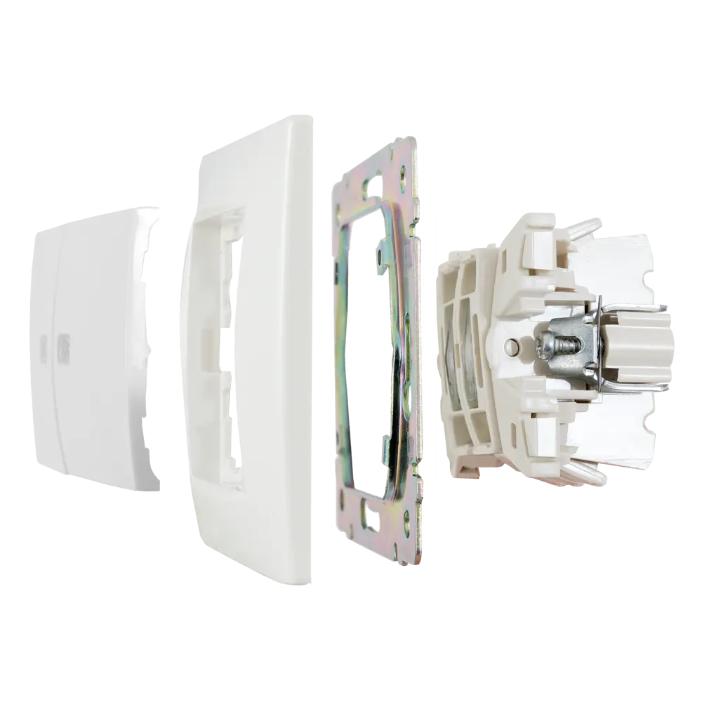 Выключатель встраиваемый Legrand Valena 2 клавиши с подсветкой цвет белый STLM-2194373 - Вид №5