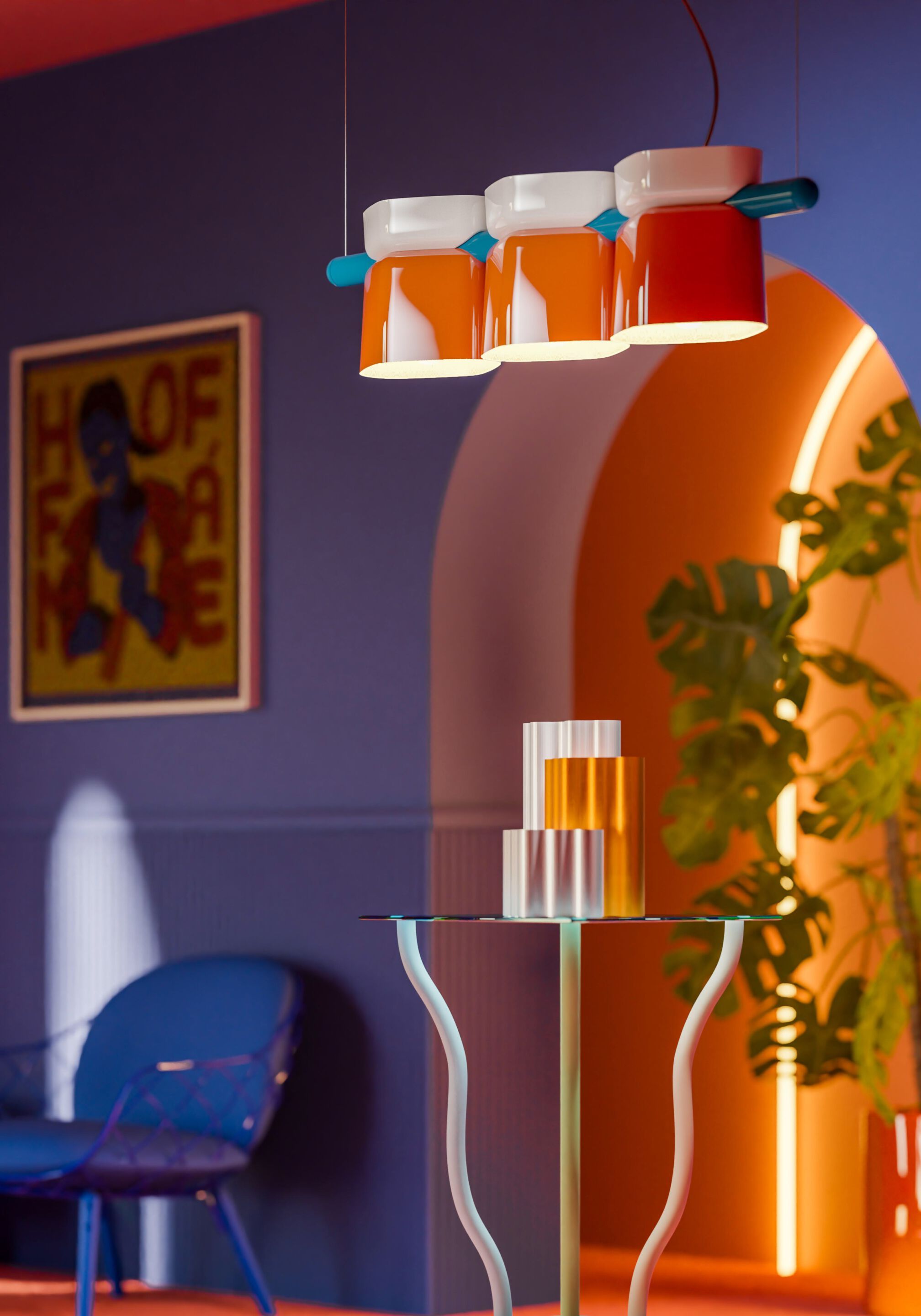 Керамический светодиодный подвесной светильник FERROLUCE Yakitori ARCH-00151355 - Вид №6