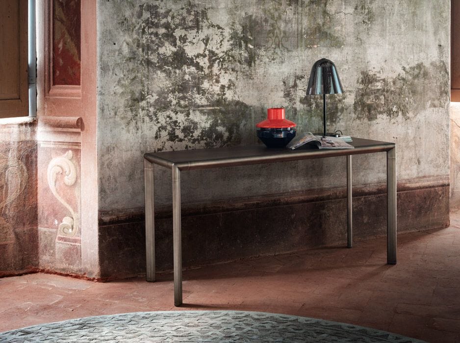 Прямоугольная консоль с алюминиевой рамой GHIDINI1961 рамка ARCH-00030705 - Вид №1