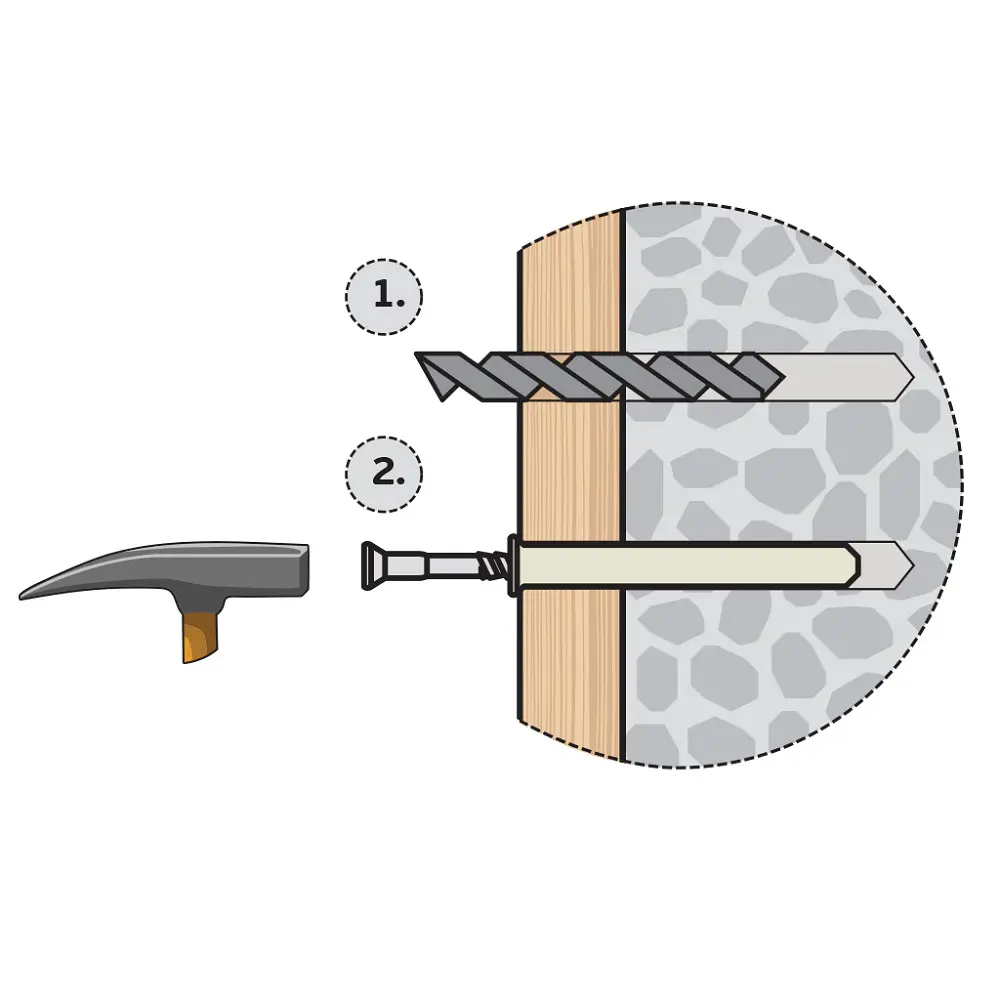 Дюбель-гвоздь цилиндрический Европартнер нейлон 8x100 мм 10 шт STLM-2110940 - Вид №4
