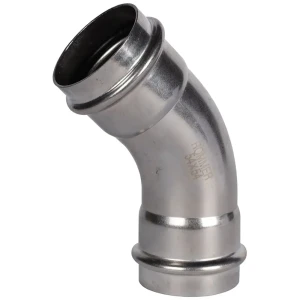 Угол Rommer 54 мм 45 градусов ВПр-ВПр нержавеющая сталь