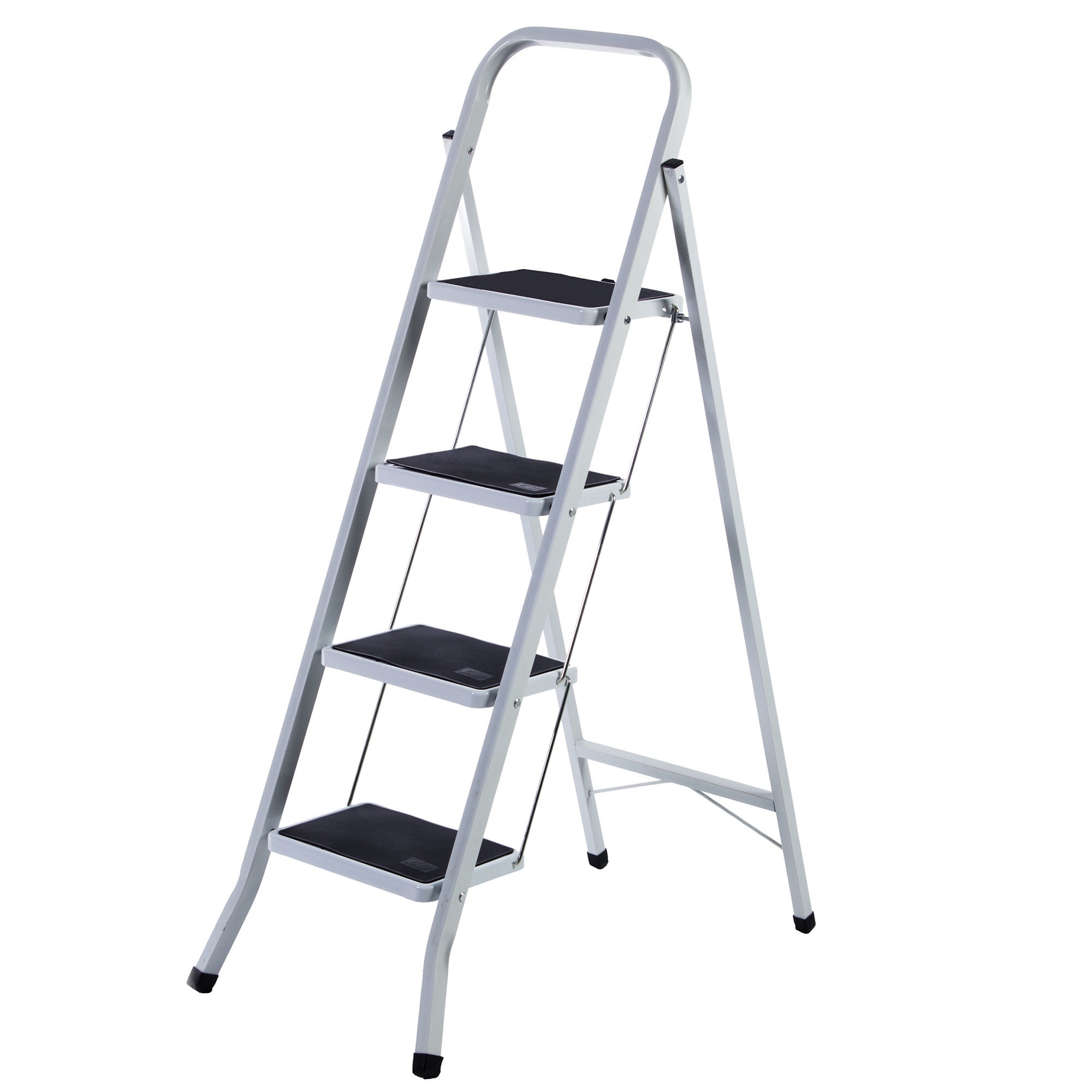 18877935 Стремянка стальная с резиновым ковриком 4 ступени Santreyd 