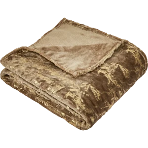 Плед Adam 150x200 см фланель цвет коричневый