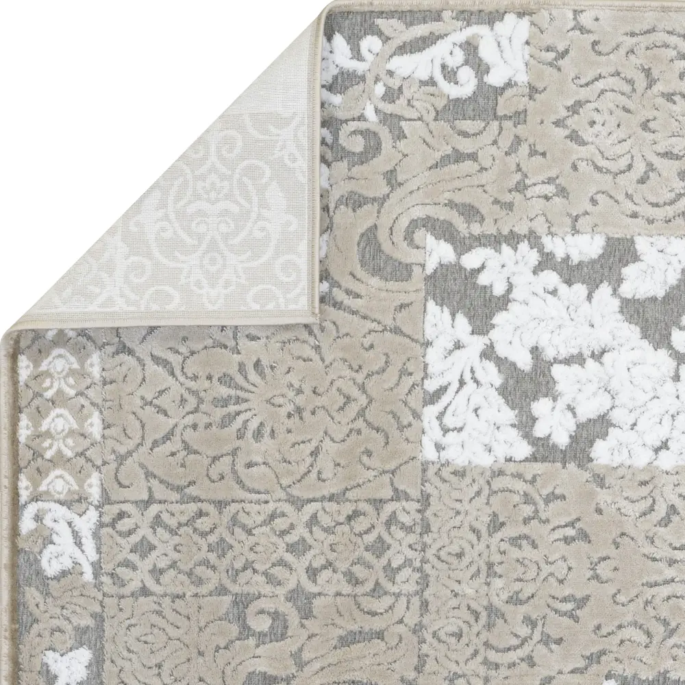 Ковер Роялтафт Шенилл 100x200 см полипропилен 84504_88 цвет серый STLM-2148122 - Вид №3